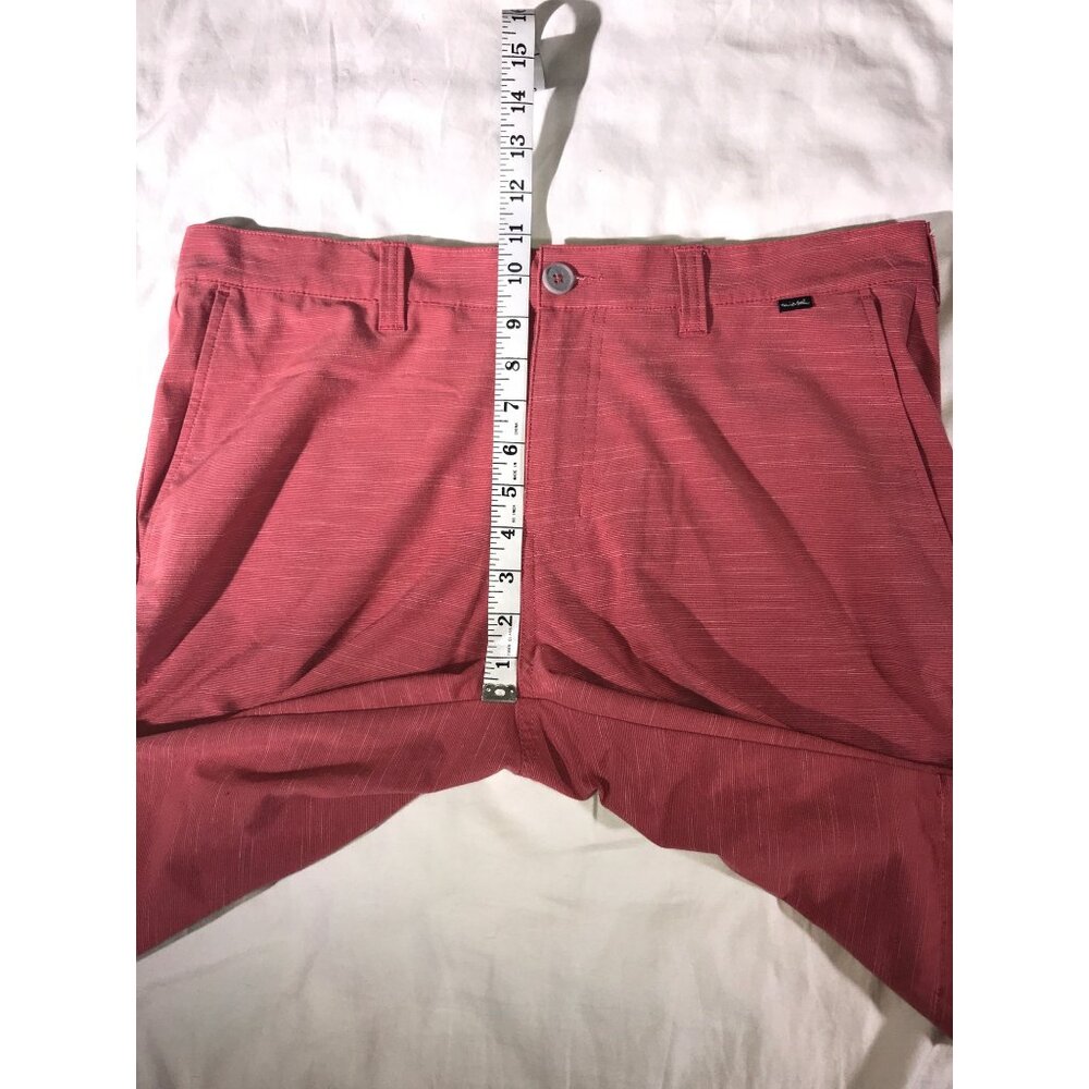 Travis Mathew Men's Watermelon Red Bermuda Golf Shorts - Picture 5 of 8